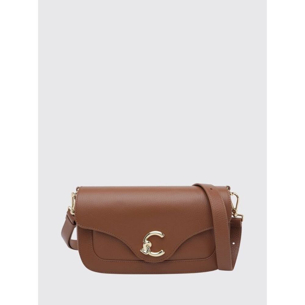 Coccinelle Women C-Me Coccinelle Pebbled Leather Crossbody Bag With Flap